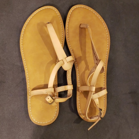 Essentials Womens Casual Thong with Ankle Strap Sandal